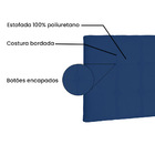 Painel Verona Para Cama Box Casal 140 Cm Suede S04 - D'rossi