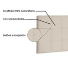 Painel Verona Para Cama Box King 195 Cm Suede S04 - D'rossi -