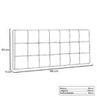 Painel Verona Suede Cinza King 195cm - Spezzia