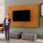 Painel Versa Ripado 135cm X 217cm Mdf/mdp