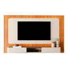 Painel Versátilis 2,18m Ripado E Painel Arcus Com Led Nicho A