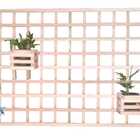 Painel Vertical Floreira Treliça 140x80cm (75x75) Bordas Fech