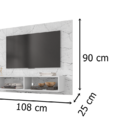Painel Viena Carrara – Bechara Móveis