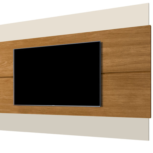 Painel Wall Limit 2.18 Off White/nature - Tebarrot Móveis