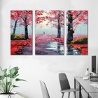 Paisagem Arvore Caminho 3 Peças