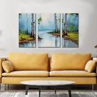 Paisagem Arvores Reflexo Na Água