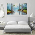 Paisagem Arvores Reflexo Na Água