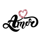 Palavra De Parede Decorativo Amor Coração Mdf 6mm Rose 60x37cm