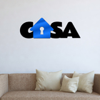 Palavra De Parede Decorativo Casa Home Mdf 6mm Azul 40x13cm