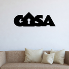 Palavra De Parede Decorativo Casa Home Mdf 6mm Preto 50x16cm