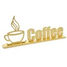 Palavra Decorativa Adorno Coffee Em Mdf Bancada Escritório