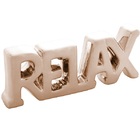 Palavra Decorativa Em Ceramica Relax Lyor