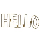 Palavra Decorativa Em Metal Hello Espressione 36-030