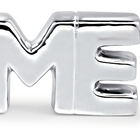 Palavra Decorativa Home Em Ceramica Prata Mart 12156