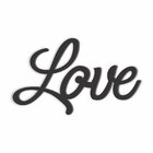 Palavra Decorativa Love Lettering Para Parede - Laqueado 6mm