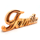 Palavra Família Cerâmica Decorativa Enfeite Detalhado Mesa Ro