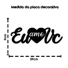 Palavras Decorativas Para Parede Em Mdf Eu Amo Você 3d - Mode