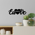 Palavras Decorativas Para Parede Em Mdf Eu Amo Você 3d - Mode