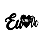 Palavras Decorativas Para Parede Em Mdf Eu Amo Você 3d - Mode