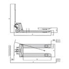 Paleteira Carro Hidráulico 2000kg 685x1150 Mm Roda Duplo Nylo