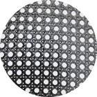 Palha Indiana Sextavada Sintética Preta 50cm - Por Metro