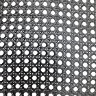 Palha Indiana Sextavada Sintética Preta Tela 50cm X 5metros