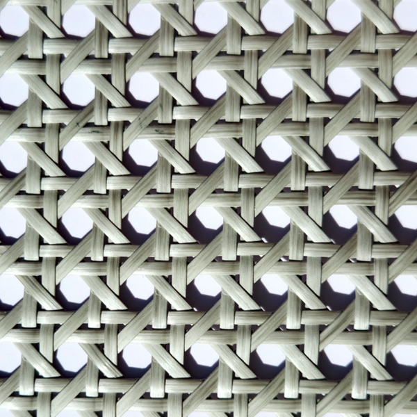 Palha Sintética Sextavada Prata Cinza 5,5 Metros