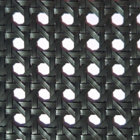 Palha Sintetica Sextavada Preta 1 Metro