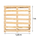 Pallet Liso Madeira Pinus Aparelhado 100x120cm Settis