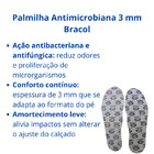 Palmilha Calçado Segurança Antimicrobiana 3 Mm Bracol 40