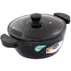 Panela 26cm Preto Resistente Gulê Em Alumínio 3,5 Litros