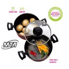 Panela A Vapor Cozivapor 3 Em 1 Antiaderente 3 2 L Cereja Mta