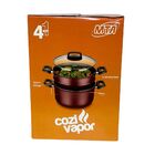 Panela A Vapor Cozivapor 3 Em 1 Antiaderente 3 2 L Cereja Mta