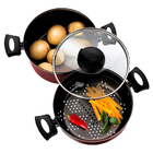 Panela A Vapor Cozivapor 3 Em 1 Antiaderente 3 2 L Cereja Mta