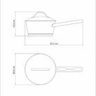 Panela Aço Inox 1 Cabo Allegra Prata 19 Cm Tramontina