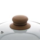 Panela Aluminio Revestida Em Ceramica Champanhe Lyor 36 X 20cm