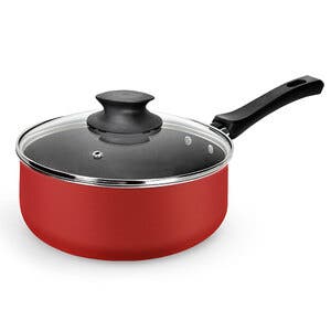 Panela Ritter Np Panela Antiaderente 16 Cm 1,5 Litros Tampa De Vidro Grená Vitalita ...