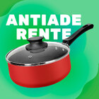 Panela Antiaderente 20 Cm 2,5 Litros Tampa De Vidro Grená Vit