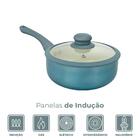 Panela Antiaderente Cerâmica De Indução Azul Genebra Plus 16c