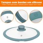 Panela Antiaderente Cerâmica De Indução Azul Genebra Plus 16c