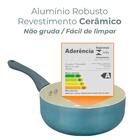 Panela Antiaderente Cerâmica De Indução Azul Genebra Plus 16c