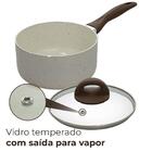 Panela Antiaderente Cerâmica Vanilla 16cm Brinox