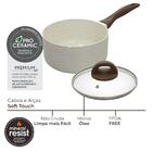 Panela Antiaderente Cerâmica Vanilla 16cm Brinox