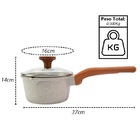 Panela Antiaderente Cerâmico Temperatti Bianco Cm Tv 16cm