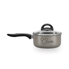 Panela Antiaderente Com Tampa 16 Cm Disney Prata Brinox 7223/