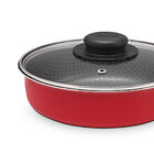 Panela Antiaderente Com Tampa 18 Cm Vermelho Paprika Multiflo