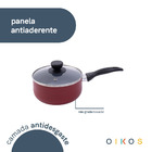 Panela Antiaderente De Cerâmica E Alumínio Com Tampa De Vidro