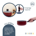 Panela Antiaderente De Cerâmica E Alumínio Com Tampa De Vidro