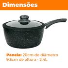 Panela Antiaderente De Indução 20cm Viena Zebra - Casambiente