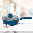 Panela Antiaderente Revestimento Cerâmico Genebra Blue 16cm -